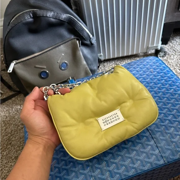 Maison Martin Margiela Yellow Mini Bag Flap Closure - Picture 3 of 14